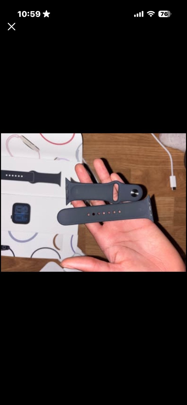APPLE WATCH SE3 44 MM, Étanche, IOS, Enlèvement, Noir