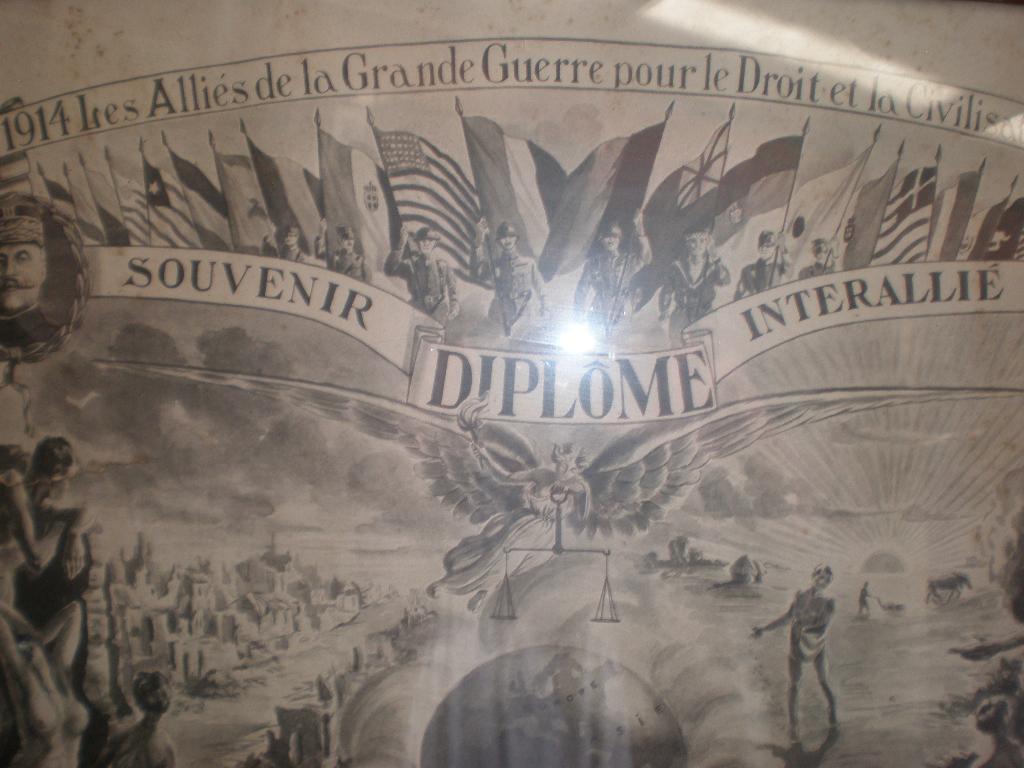 Antiek oorlog 1914 erkening gesneuvelde, Ophalen