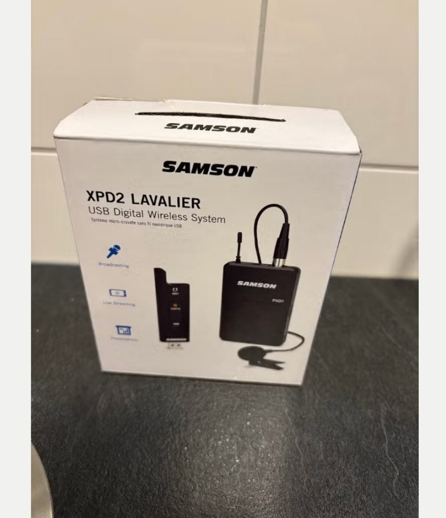 Samson Stage XPD2 Lavelier USB Digitaal draadloos systeem., Ophalen of Verzenden, Zo goed als nieuw, Overige typen, Draadloos
