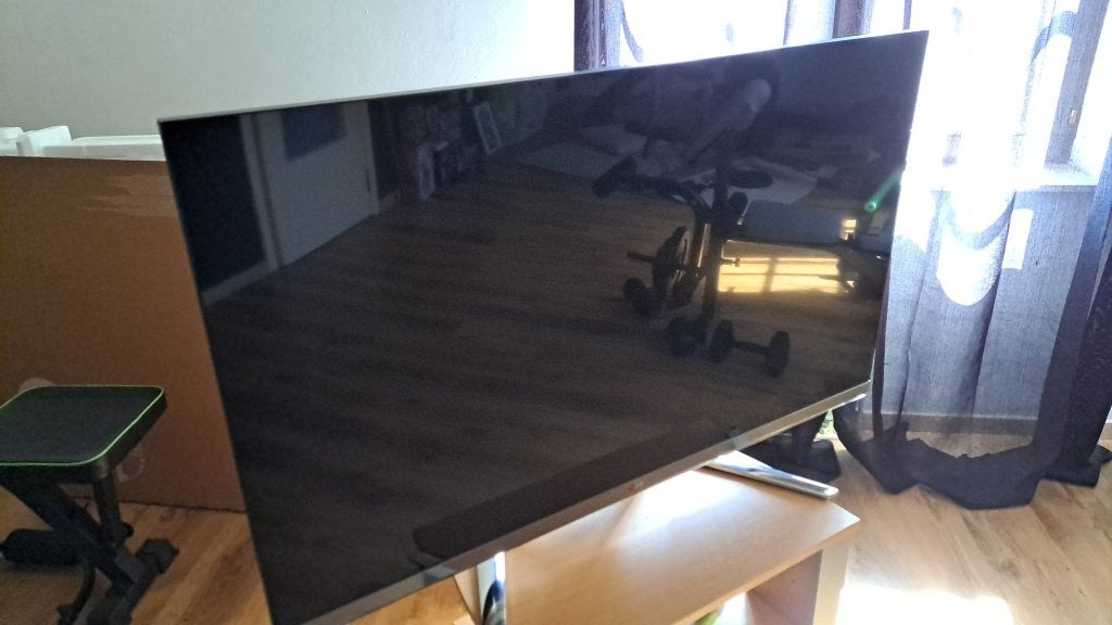 LG Breedbeeld TV  55 inch, Ophalen, Zo goed als nieuw, 100 cm of meer, LG