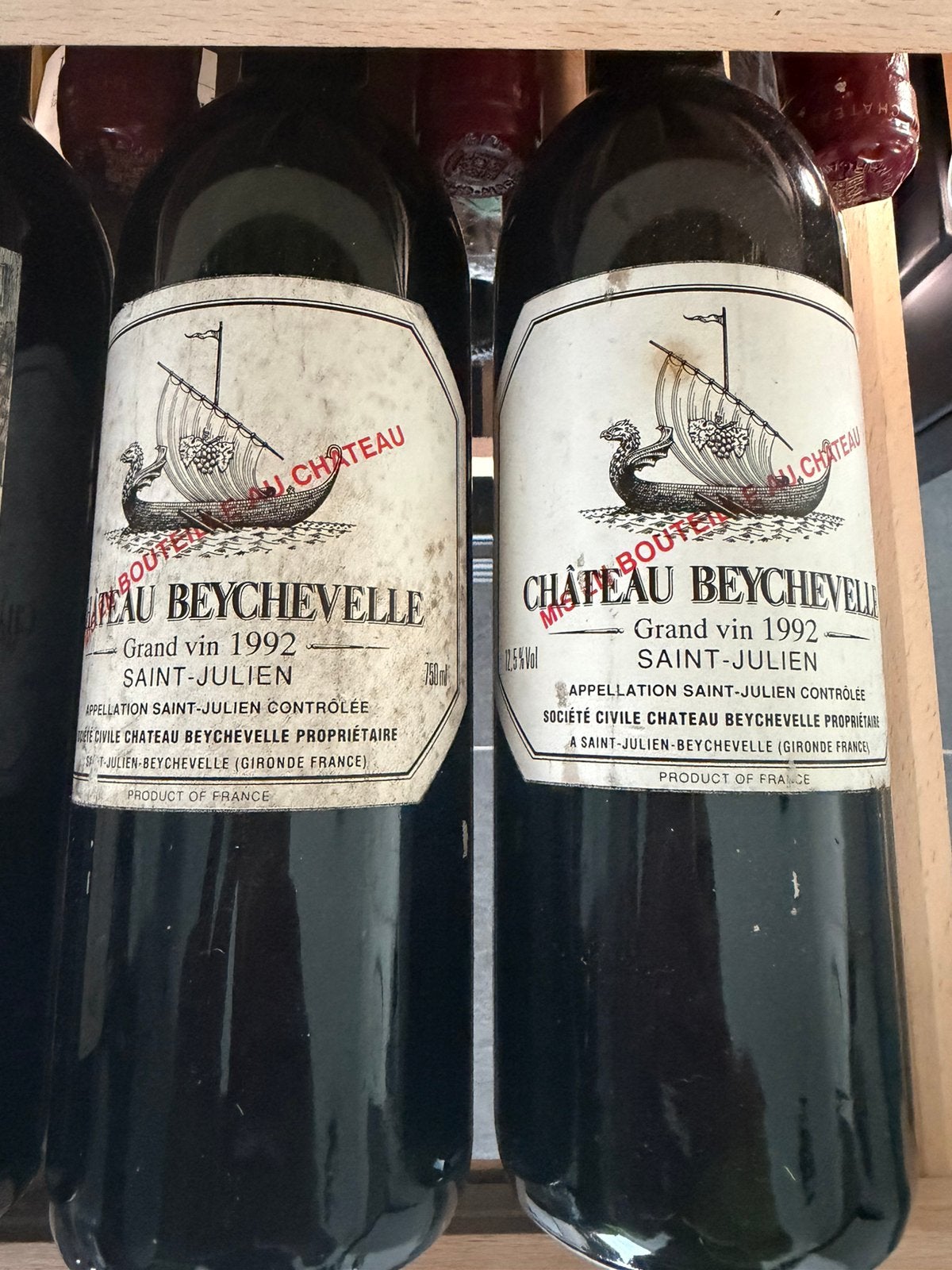 Chateau Beychevelle 1992, Enlèvement, Comme neuf