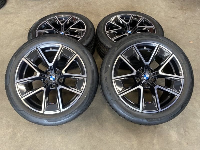 18 inch originele velgen + zomerbanden BMW I4 G26 858 M, Auto-onderdelen, 18 inch, Gebruikt, -, -