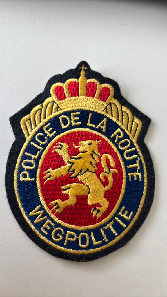 patch police de la route rijkswacht gendarmerie wegpolitie, Verzamelen, Ophalen of Verzenden, Rijkswacht
