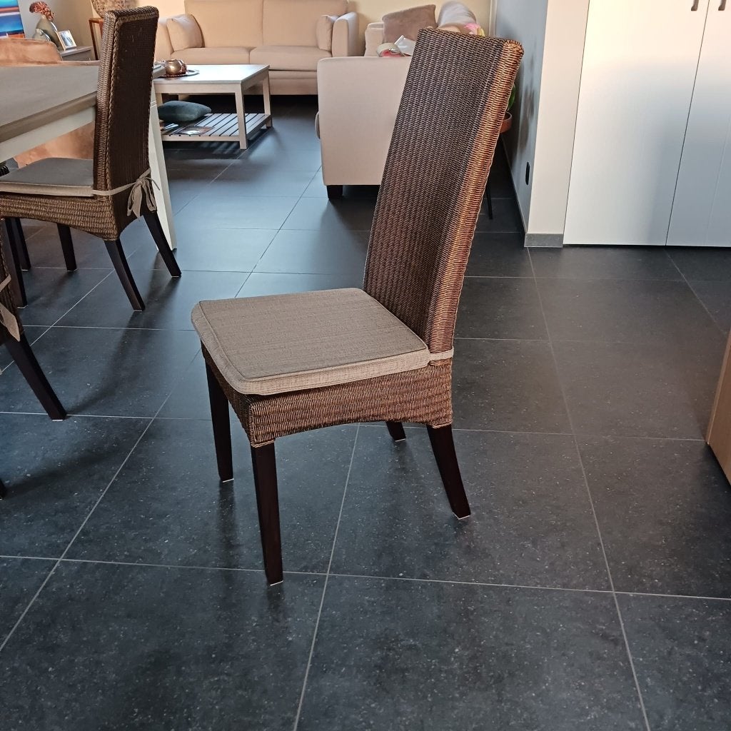 8 landelijke stoelen, Huis en Inrichting, Ophalen, Bruin, Hout, Vijf, Zes of meer stoelen