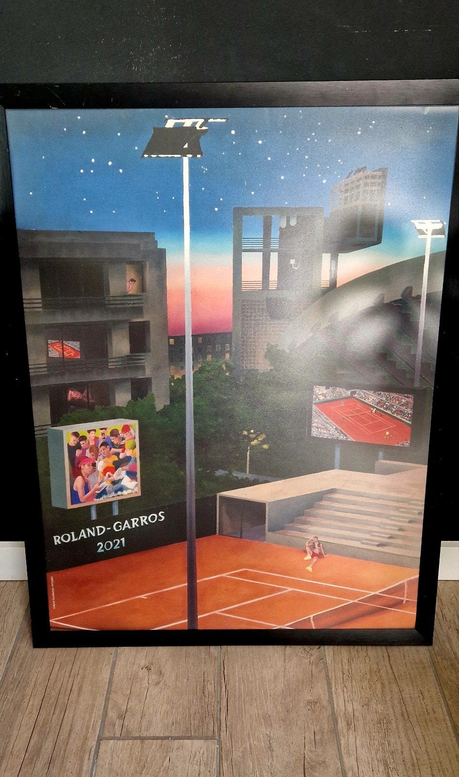 Affiche Roland Garros 2021 - Jean Claracq, Enlèvement ou Envoi, Rectangulaire vertical, A1 jusqu'à A3, Comme neuf