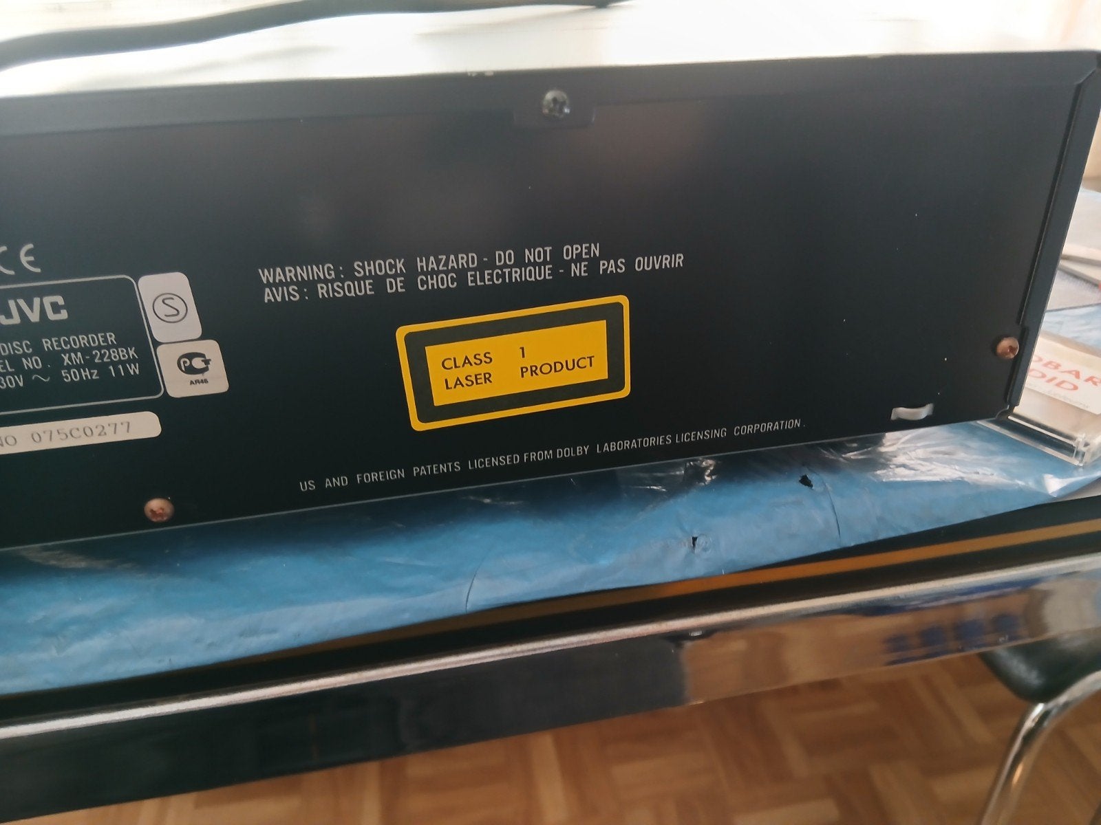 mini disco jvc, Ophalen, JVC