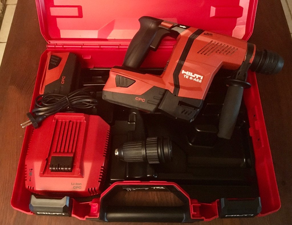HILTI - TE 6 A 22 AVR - Perforateur/Burineur Pro 22 V 5.2 Ah, Bricolage & Construction, Enlèvement ou Envoi, Comme neuf, Foreuse et Perceuse