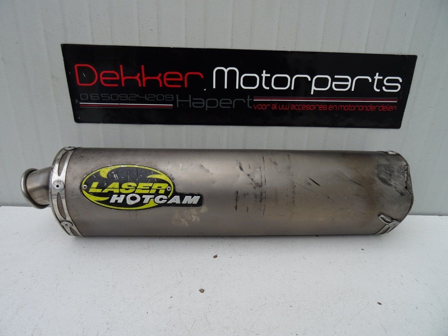 Laser Hotcam Tita Sport Uitlaat Demper # Universeel 61mm, Motos, -, Utilisé, -, -