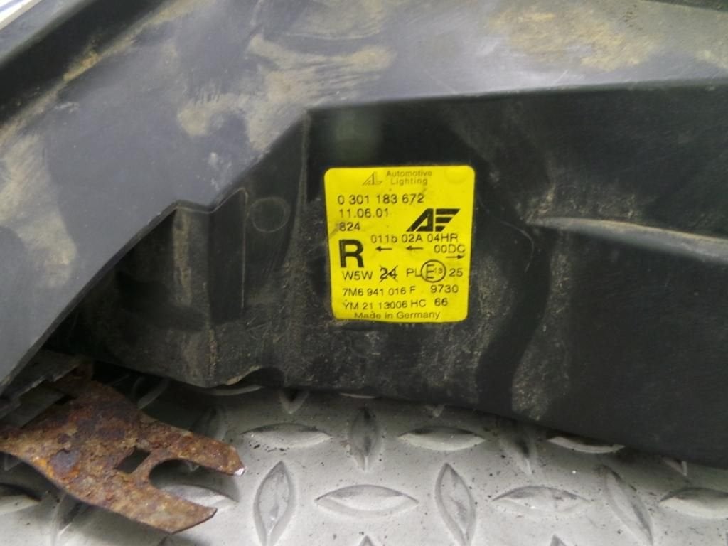 FORD GALAXY KOPLAMP R 2001, Ophalen of Verzenden, Gebruikt, ARN erkend