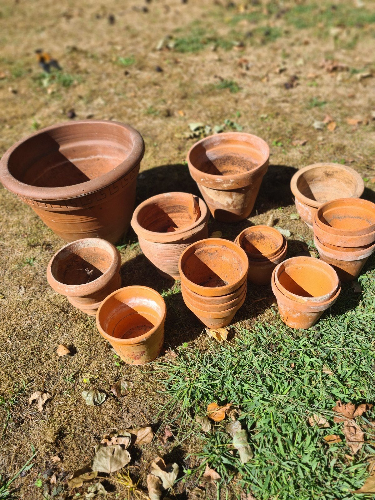 18 Terracotta bloempotten, Tuin en Terras, Ophalen, Terracotta