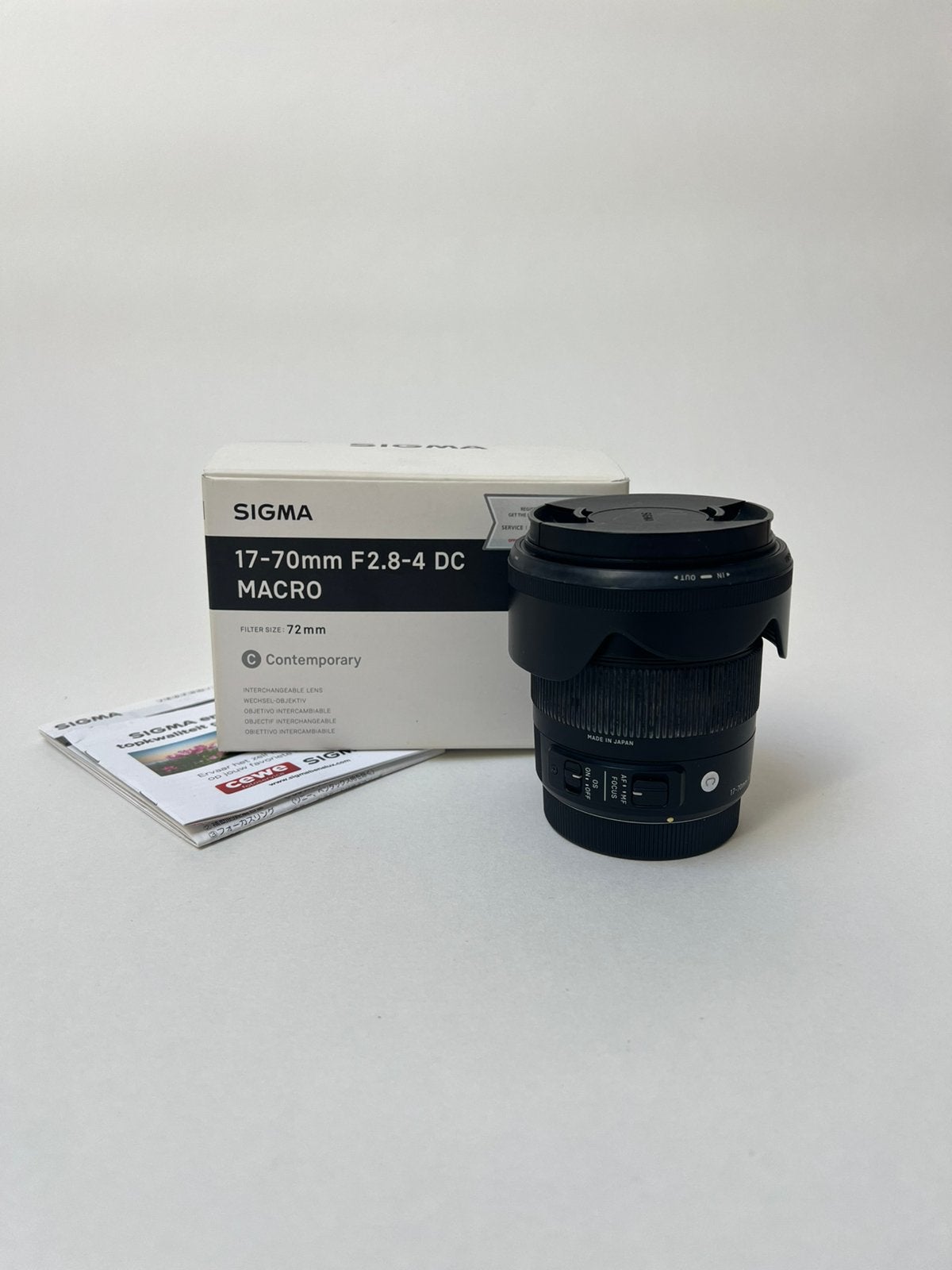 Sigma 17-70mm F2.8-4 DC Macro Contemporary–Canon EF + boîte, Enlèvement, Utilisé, Canon