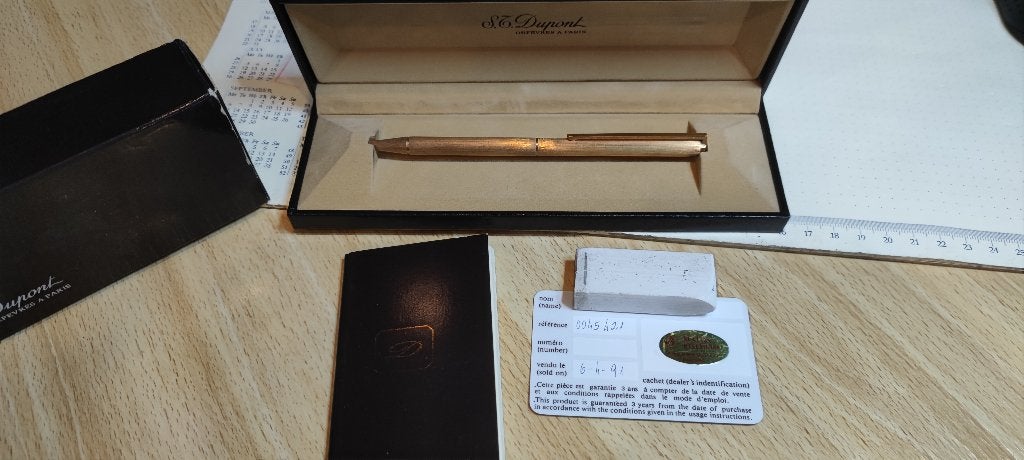 Nieuwe vintage vergulde Dupont bic, Verzamelen, Ophalen of Verzenden