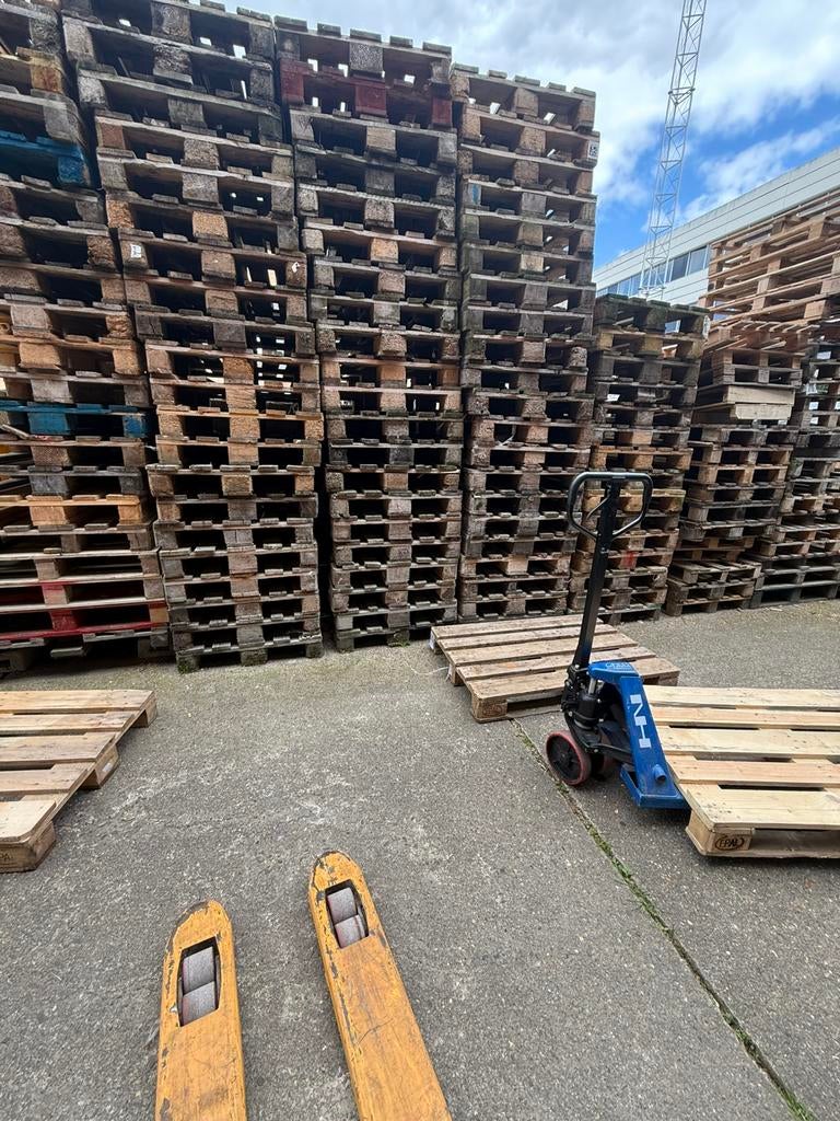 Goeden staat europaletten te koop!, Bricolage & Construction, Bois & Planches, Enlèvement, Comme neuf