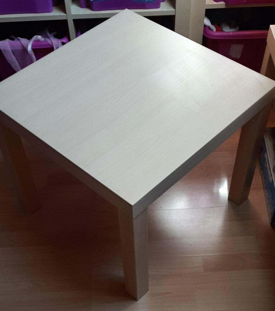 IKEA LACK bijzettafel(3 stuks)–eikeneffect–zo goed als nieuw, Vierkant, 55 tot 75 cm, Zo goed als nieuw, Hout