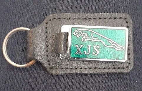 porte clé publicitaire émaillé sur cuir jaguar XJS, Ophalen of Verzenden, Zo goed als nieuw, Merk
