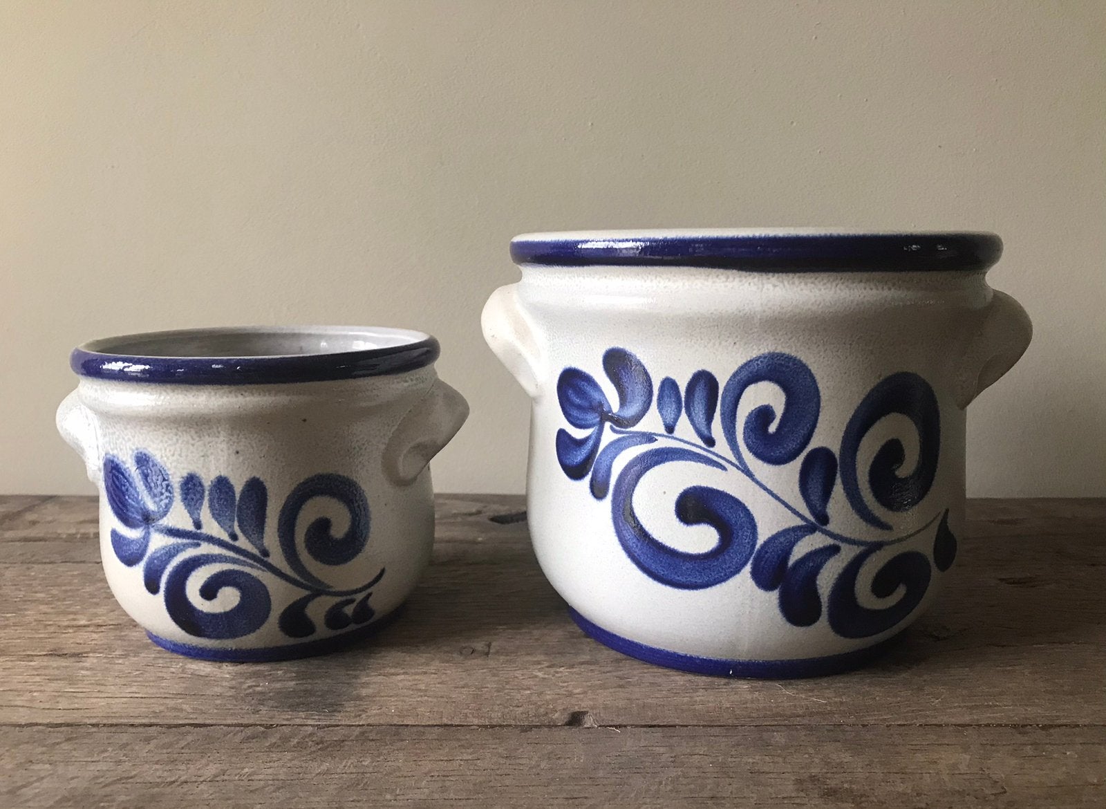 Vintage bloempotten, Tuin en Terras, Ophalen, Zo goed als nieuw
