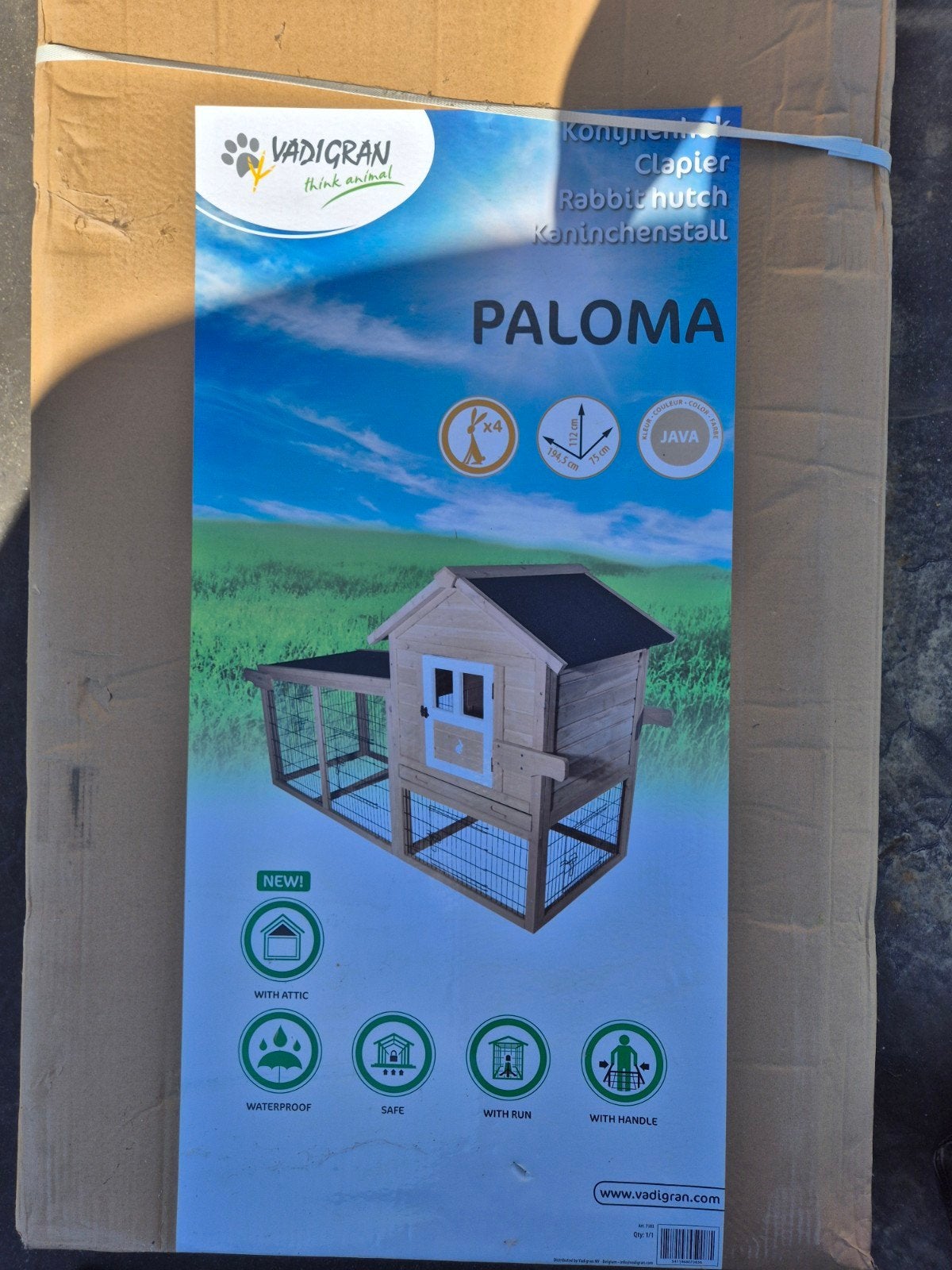NIEUW! Vadigran Paloma konijnenhok, Dieren en Toebehoren, Ophalen