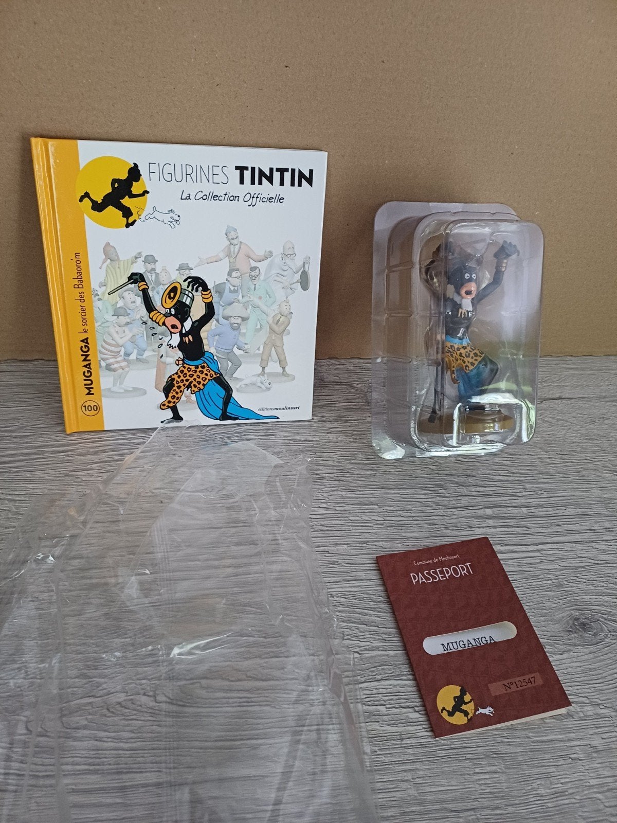 Muganga 100 Kuifje figuur, Ophalen of Verzenden, Kuifje, Zo goed als nieuw, Beeldje of Figuurtje