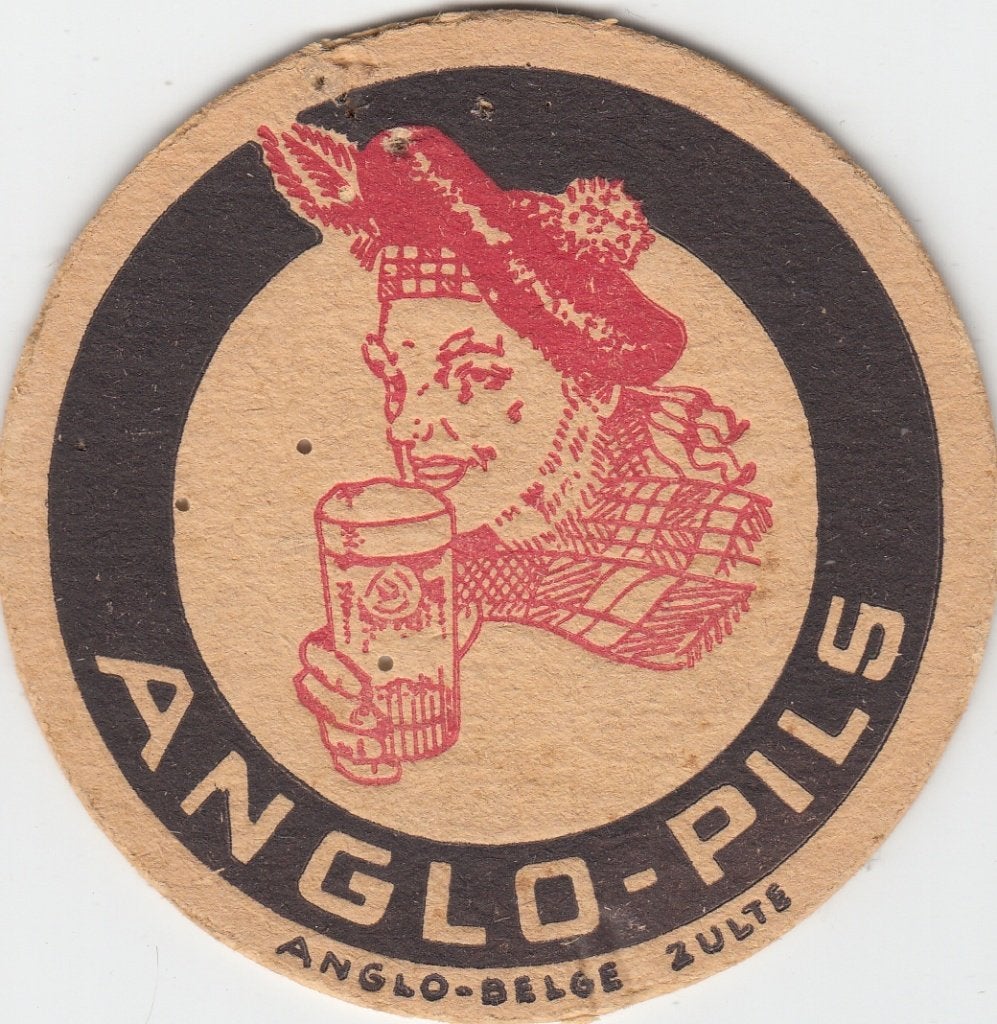 bierviltje Anglo pils, Enlèvement ou Envoi, Utilisé, Sous-bock, Autres marques