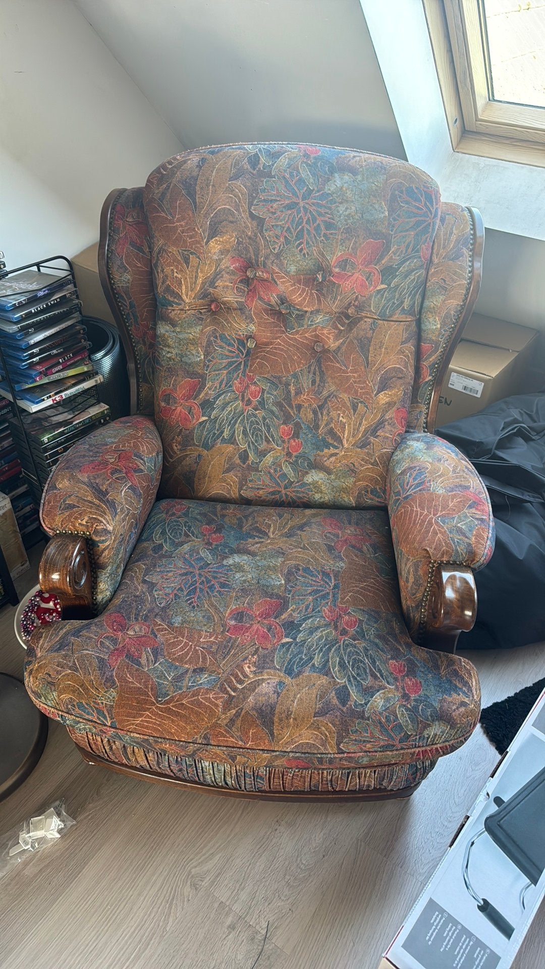 Enkel zit sofa, Enlèvement, 75 à 100 cm, Retro, Tissus
