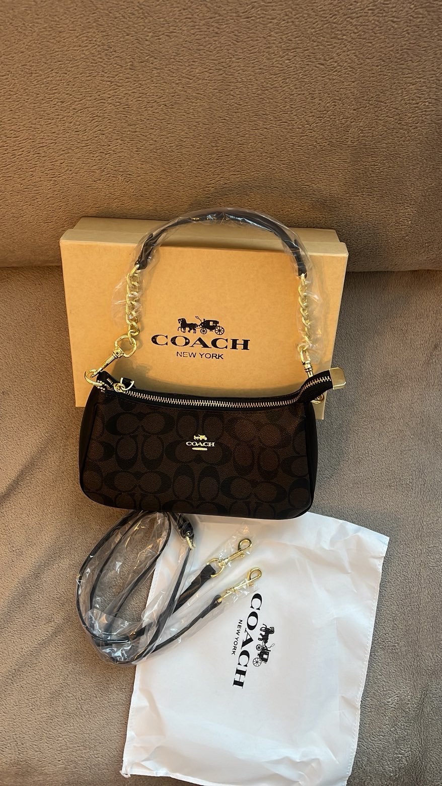 Coach bag, Ophalen, Nieuw, Zwart, Handtas