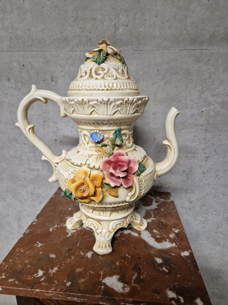 Capodimonte stijl theepot, Antiek en Kunst, Ophalen