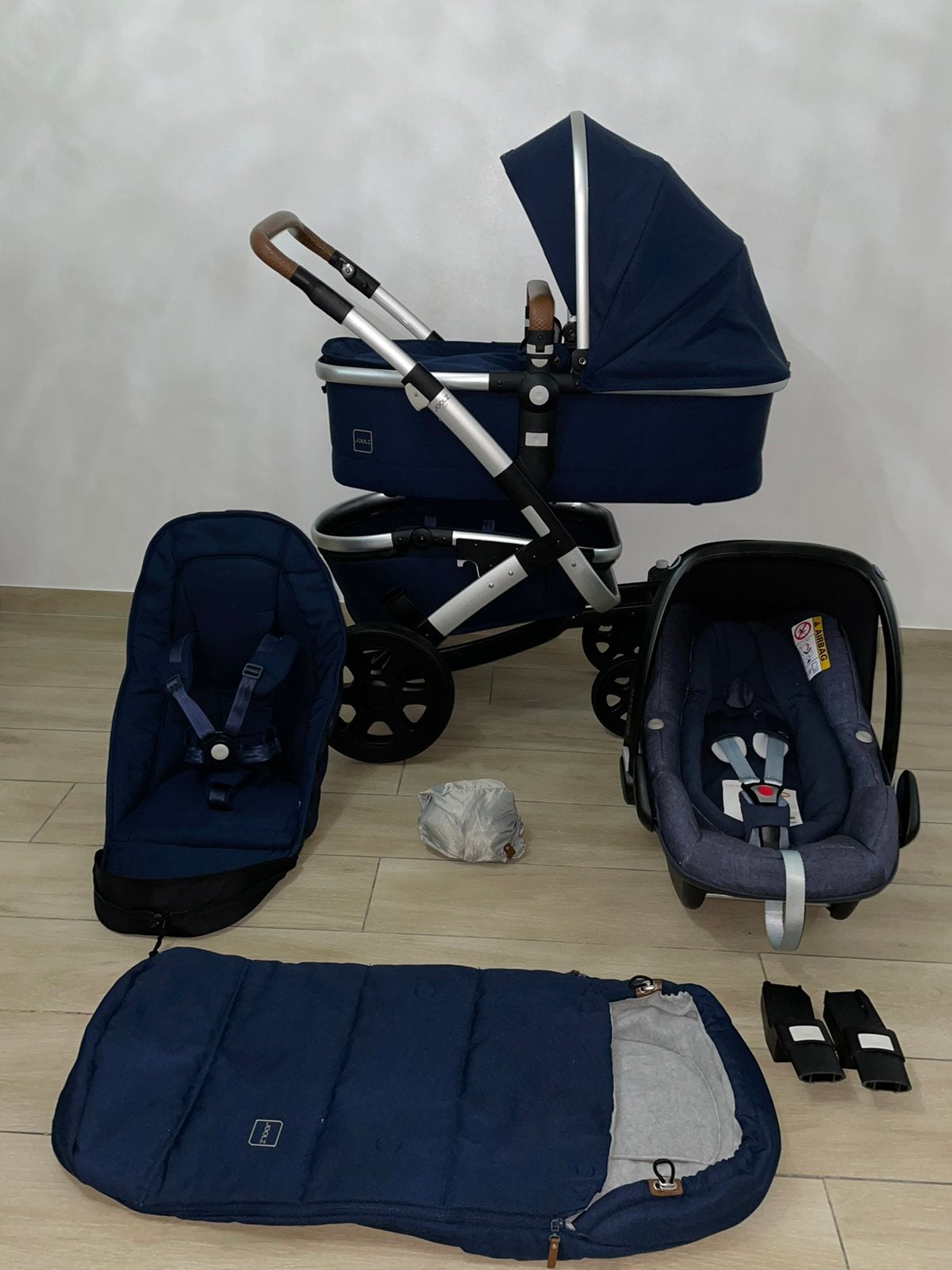 Joolz GEO 2 Parrot Blue kinderwagen 3-in-1 Complete Set, Babygeluk, Ophalen of Verzenden, Zo goed als nieuw, W