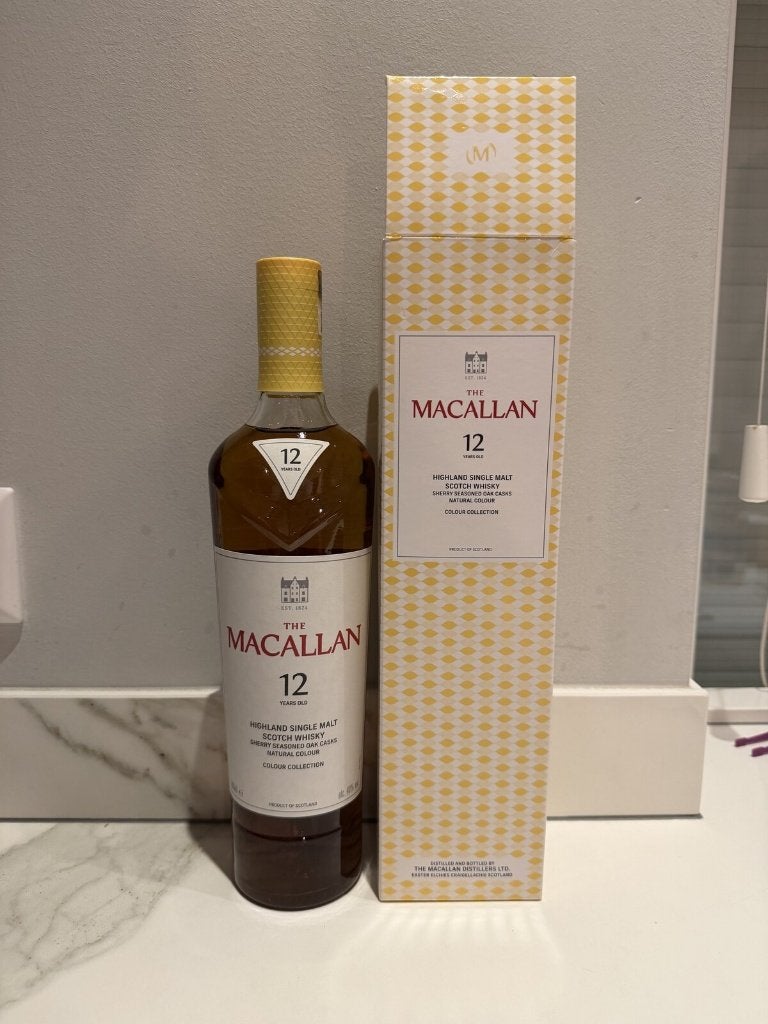 Macallan 12 Colour Collection 70cl 40% ongeopend in doos, Verzamelen, Overige gebieden, Overige typen, Nieuw, Ophalen of Verzenden