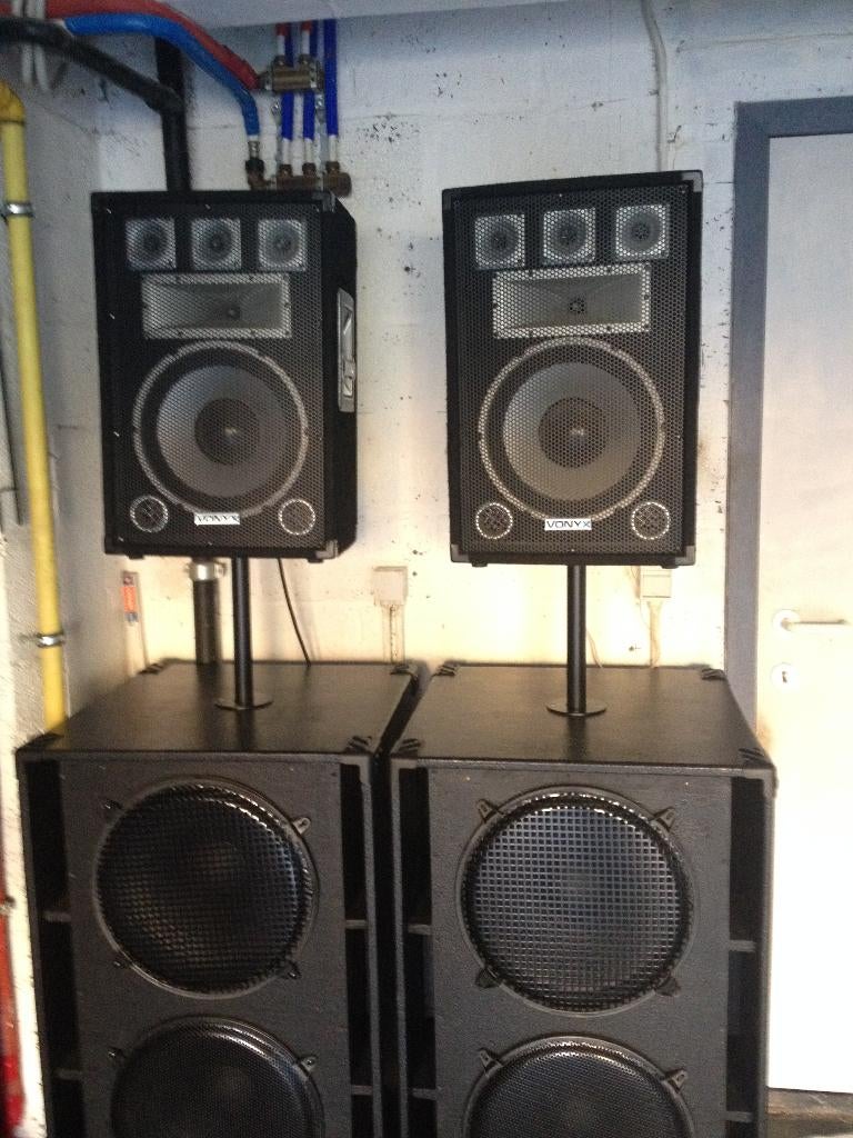 muziek boxen, Audio, Tv en Foto, Luidsprekerboxen, Ophalen, Zo goed als nieuw, 120 watt of meer