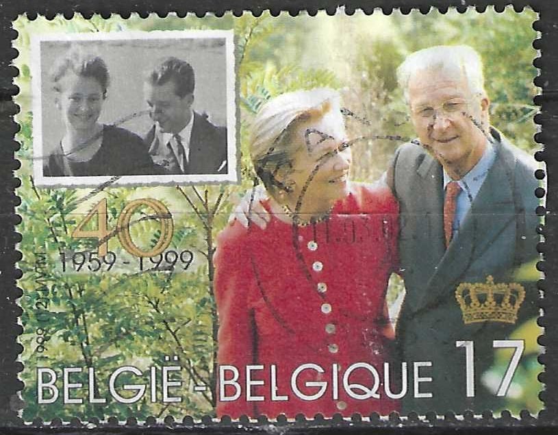 Belgique 1999 - Yvert/OBP 2828 - Albert, Timbres & Monnaies, Timbres | Europe | Belgique, Envoi, Affranchi, Oblitéré, Maison royale