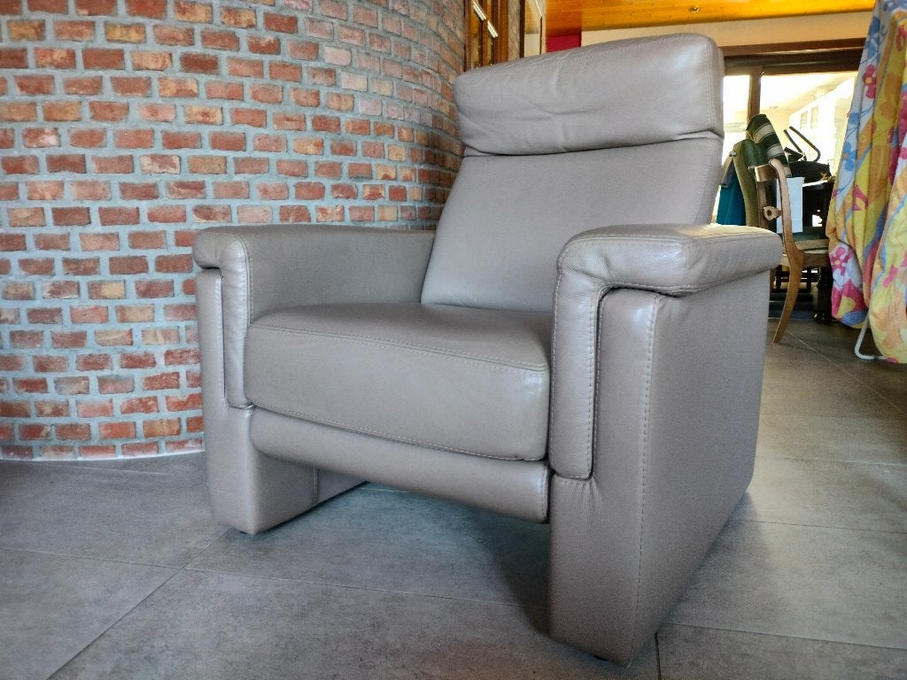 Lederen relax, Ophalen, Gebruikt, 75 tot 100 cm, Leer