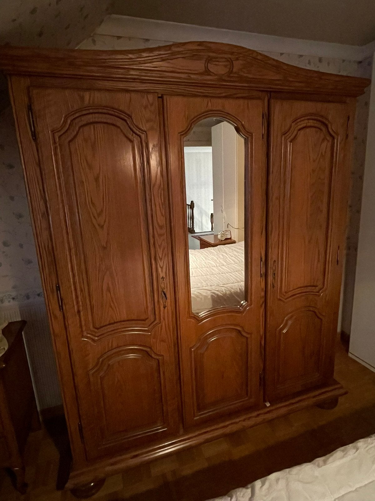 Antieke eiken kleerkast, Antiek en Kunst, Ophalen