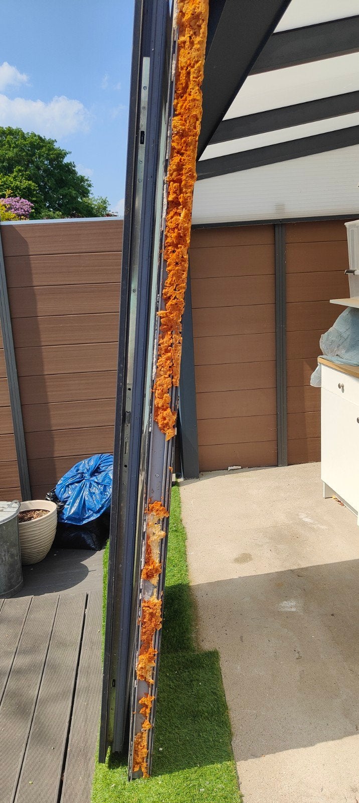 Antraciet PVC deur (voordeur balkon terras), Doe-het-zelf en Bouw, Ophalen
