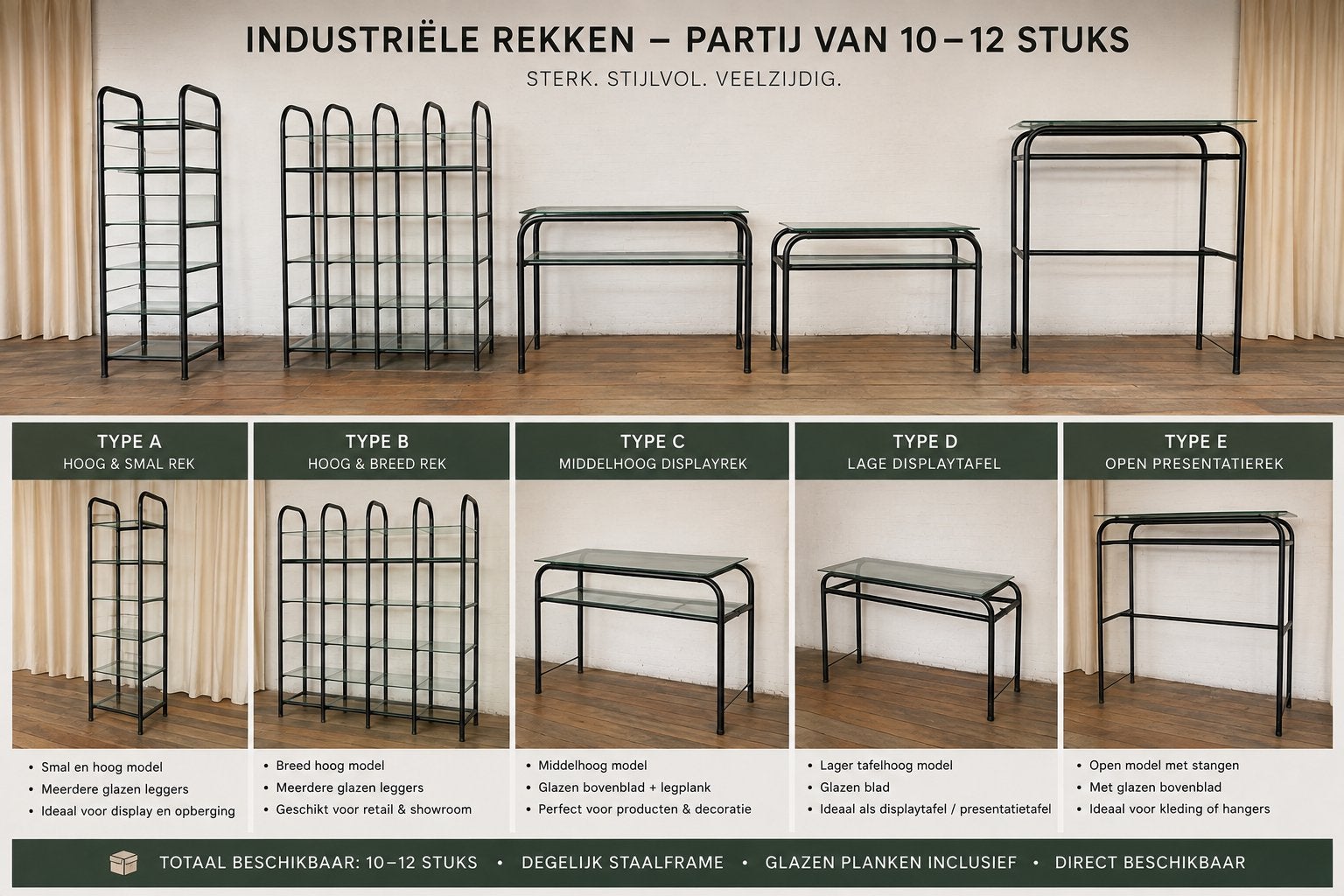 Industriële rekken, Ophalen of Verzenden, Zo goed als nieuw