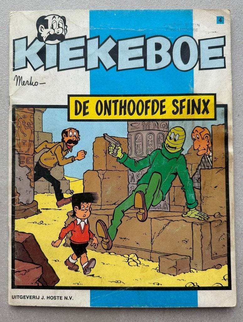 Kiekeboe, De onthoofde sfinx - Eerste druk 1978, Gelezen, Eén stripboek, Merho, Ophalen of Verzenden