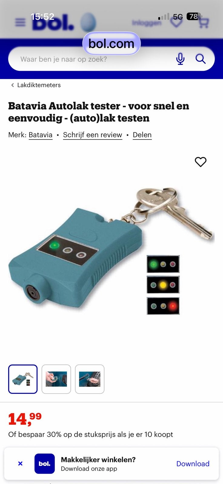 Te koop in 1 Lot 65 stuks Auto Lak Tester NIEUW IN doos, Enlèvement, Neuf