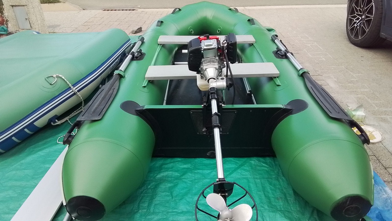 Rubberen boot van het merk Quicksilver, Watersport en Boten, Ophalen, Aluminium, Quicksilver, Inclusief motor