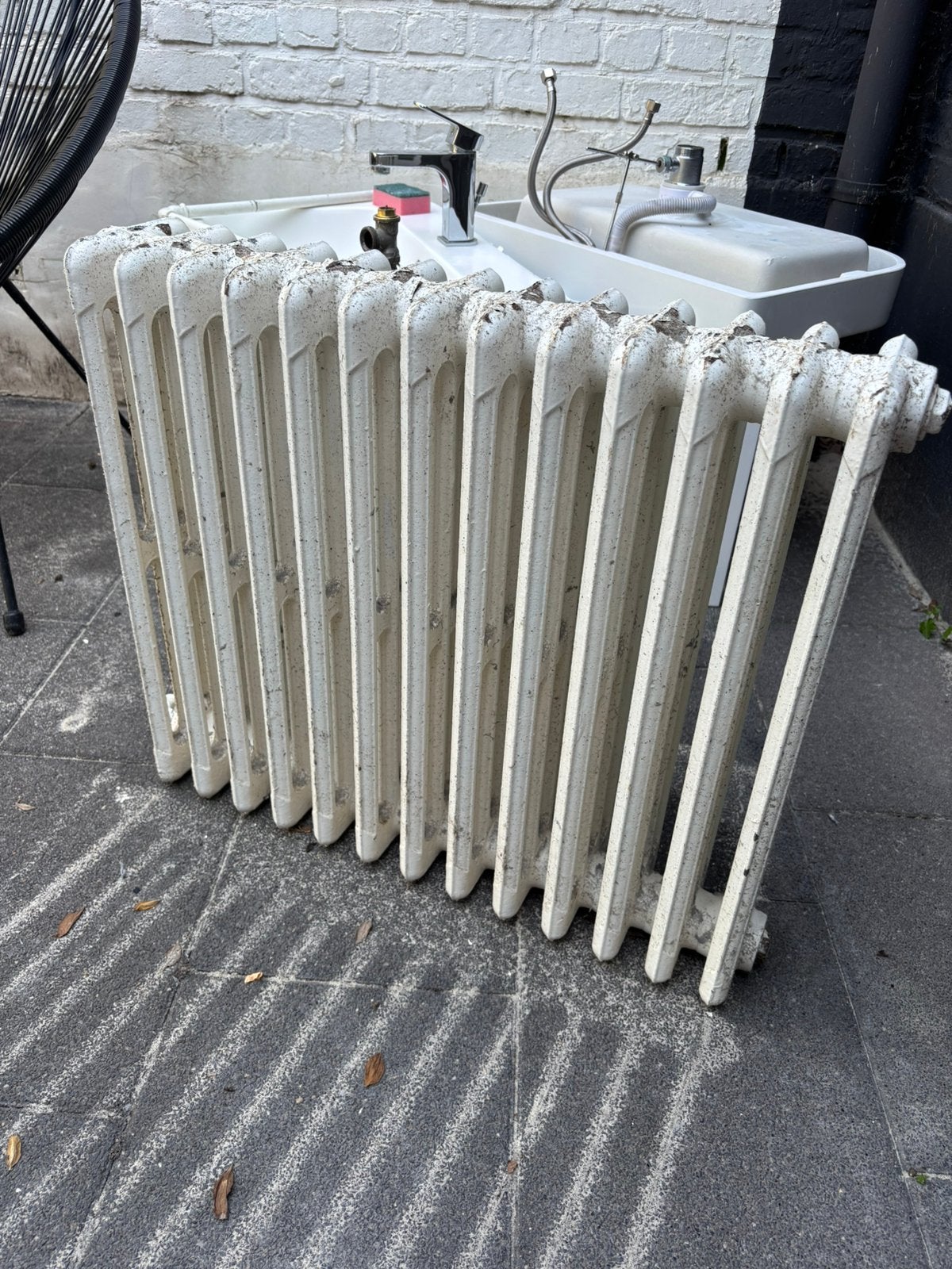 Gietijzeren radiator, Enlèvement, Utilisé, Radiateur, 30 à 80 cm