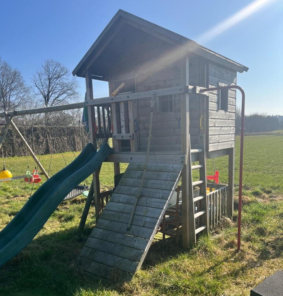 Kinder Speelhuis op palen, Enlèvement, Comme neuf, Bois