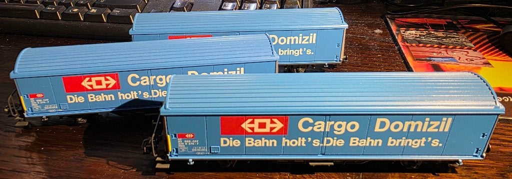 3560. Lot de 3 wagons couverts  des CFF/SBB H0 Märklin., Hobby & Loisirs créatifs, Enlèvement ou Envoi, Neuf, Wagon, Märklin