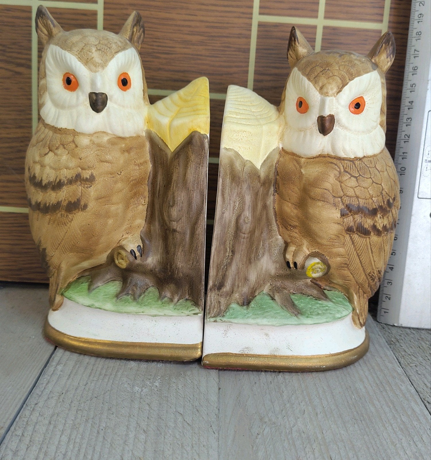 Vintage boeksteunen in marmer, hout en aardewerk, Ophalen