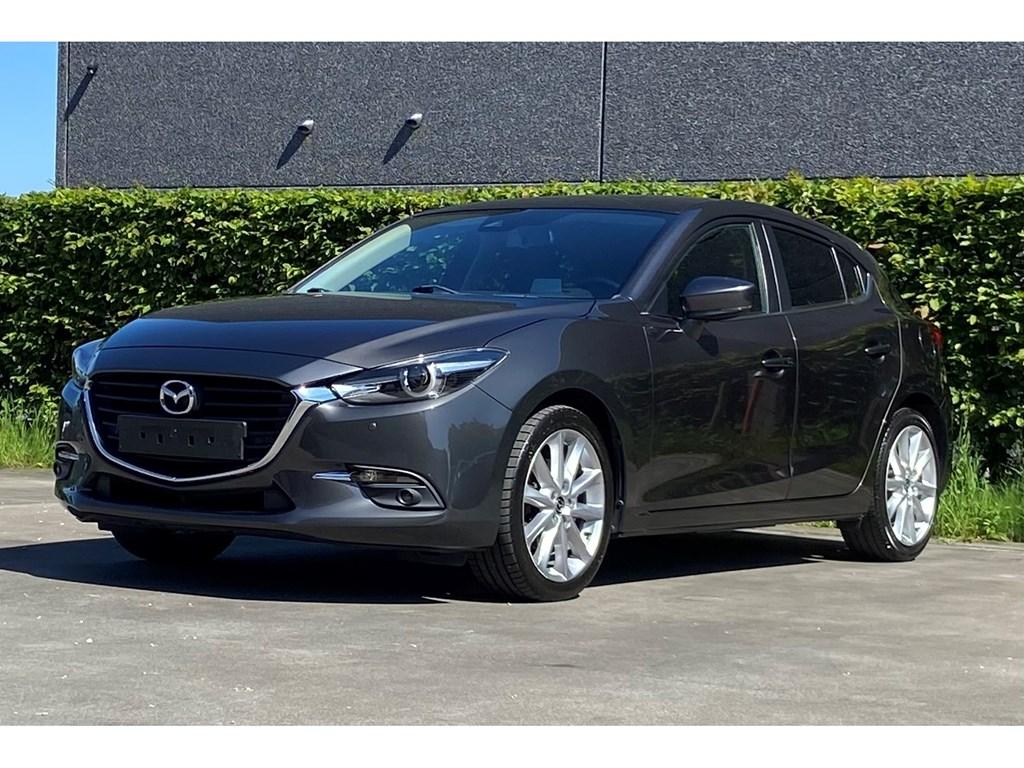 Mazda 3 Full Option, Auto's, Mazda, Zwart, 120 pk, 5 deurs, 119 g/km