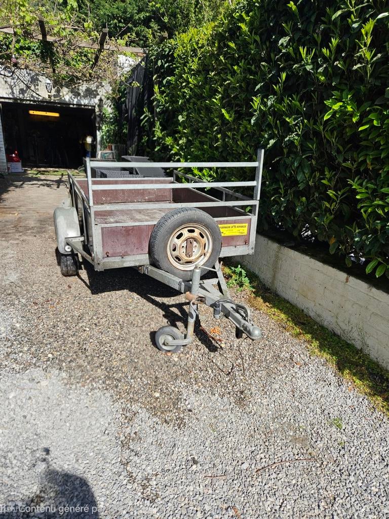 Remorque simple essieu avec accessoires complet à vendre, Autos : Divers, Remorques, Enlèvement