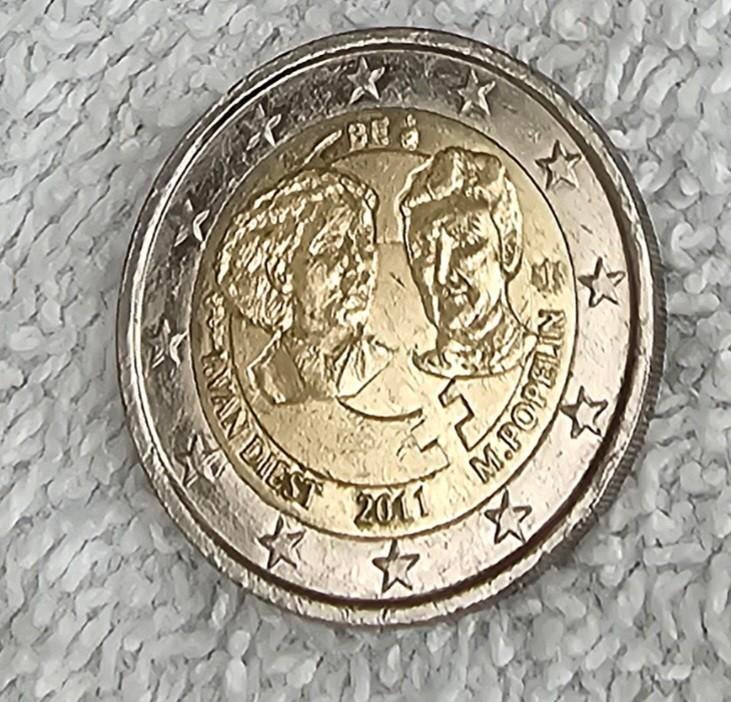 2 euro herdenkingsmunt belgië 2011, Ophalen of Verzenden, België, 2 euro, Losse munt