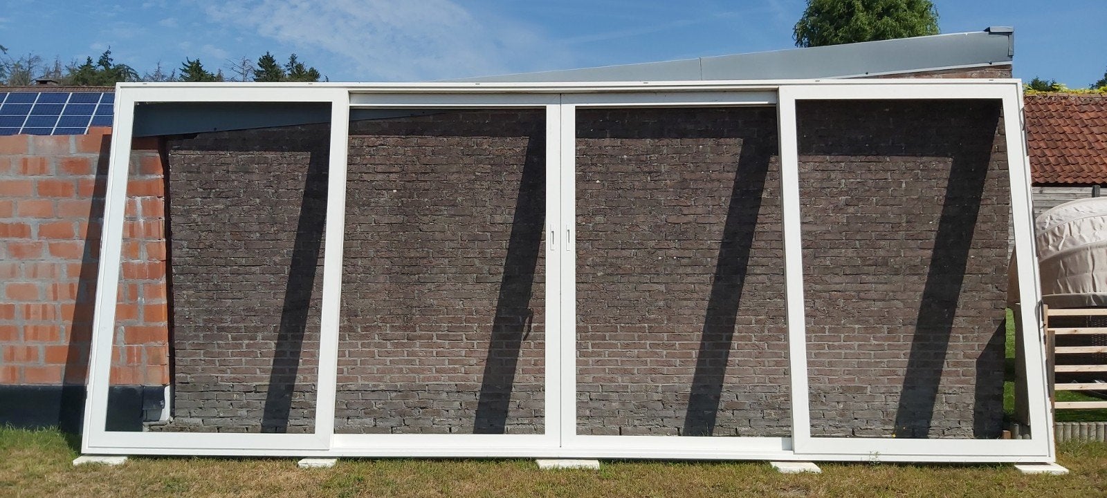 schuifraam, Ophalen, Gebruikt, 225 cm of meer, Aluminium