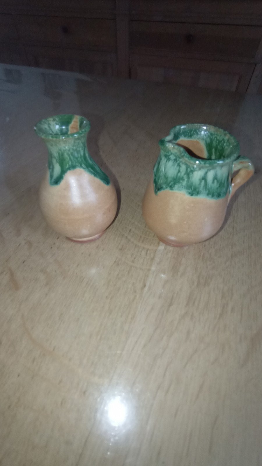 Kleine keramieken kruikjes, Ophalen, Bruin, 6 cm