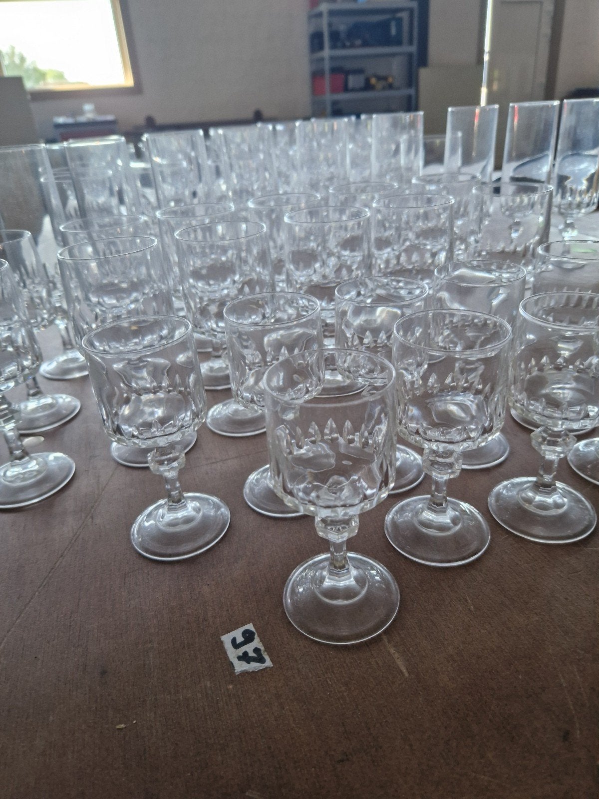 Lot kristal glazen, glaswerk, Ophalen