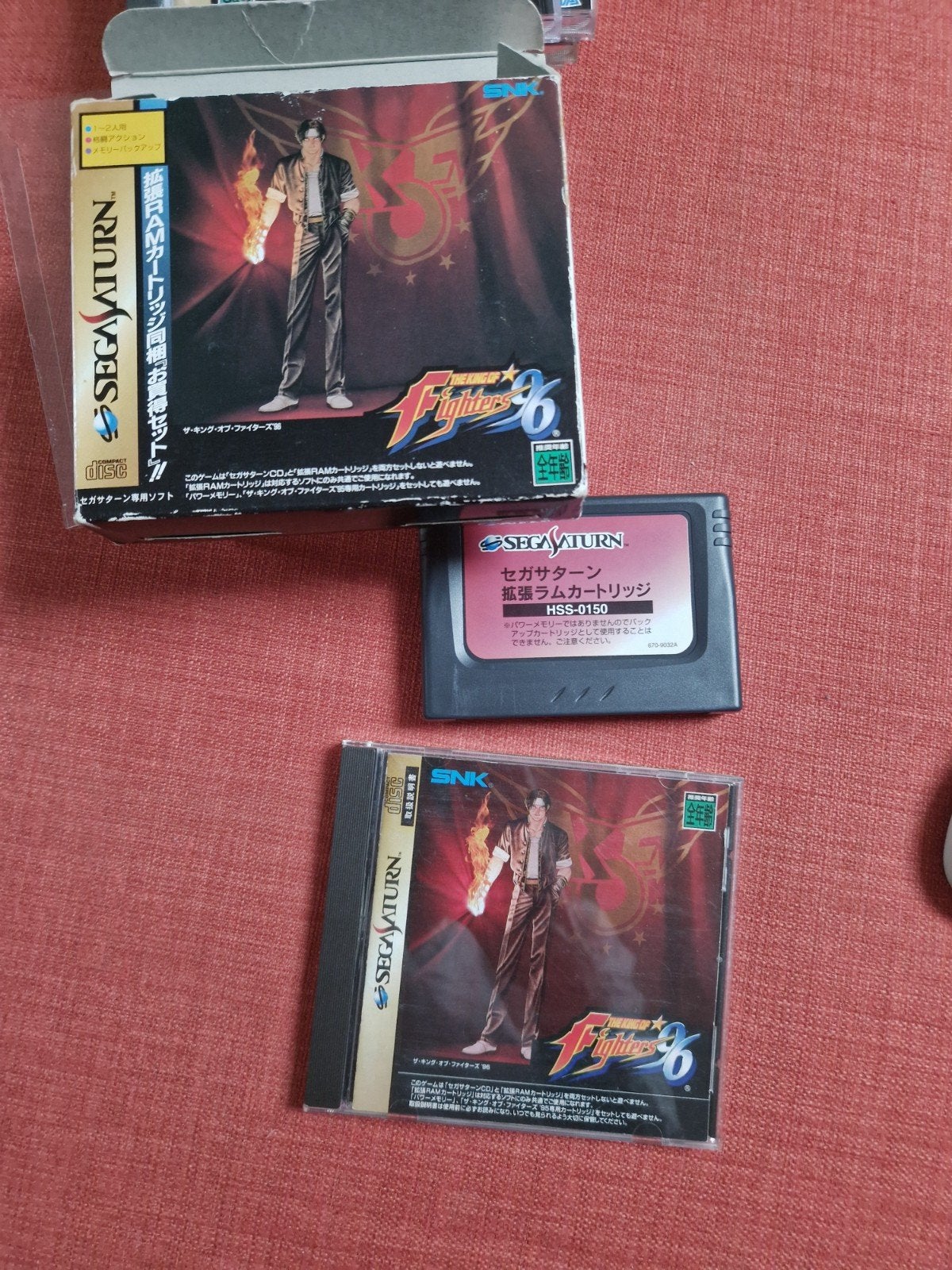 Cartouche JAP + RAM Sega Saturn Game King of Fighters '96, Enlèvement ou Envoi