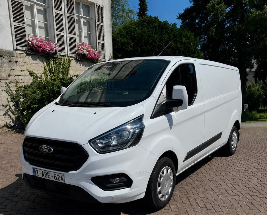 Ford Transit Custom L2 2.0 TDCI 130pk 2022 147.000 km, Autos, Euro 6, Entreprise, 3 places, Boîte manuelle