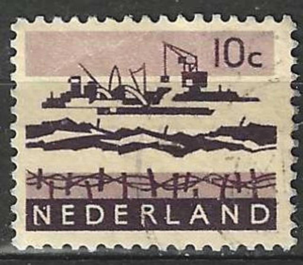 Nederland 1962-1963 - Yvert 761 A - De Deltawerken (ST), Postzegels en Munten, Postzegels | Nederland, Verzenden, Gestempeld